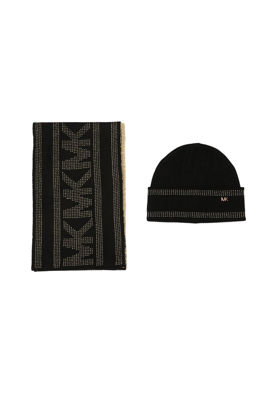 

Шапка MICHAEL Michael Kors SIGNATURE SPORT TAPE CUFF SET, Open Miscellaneous/Black