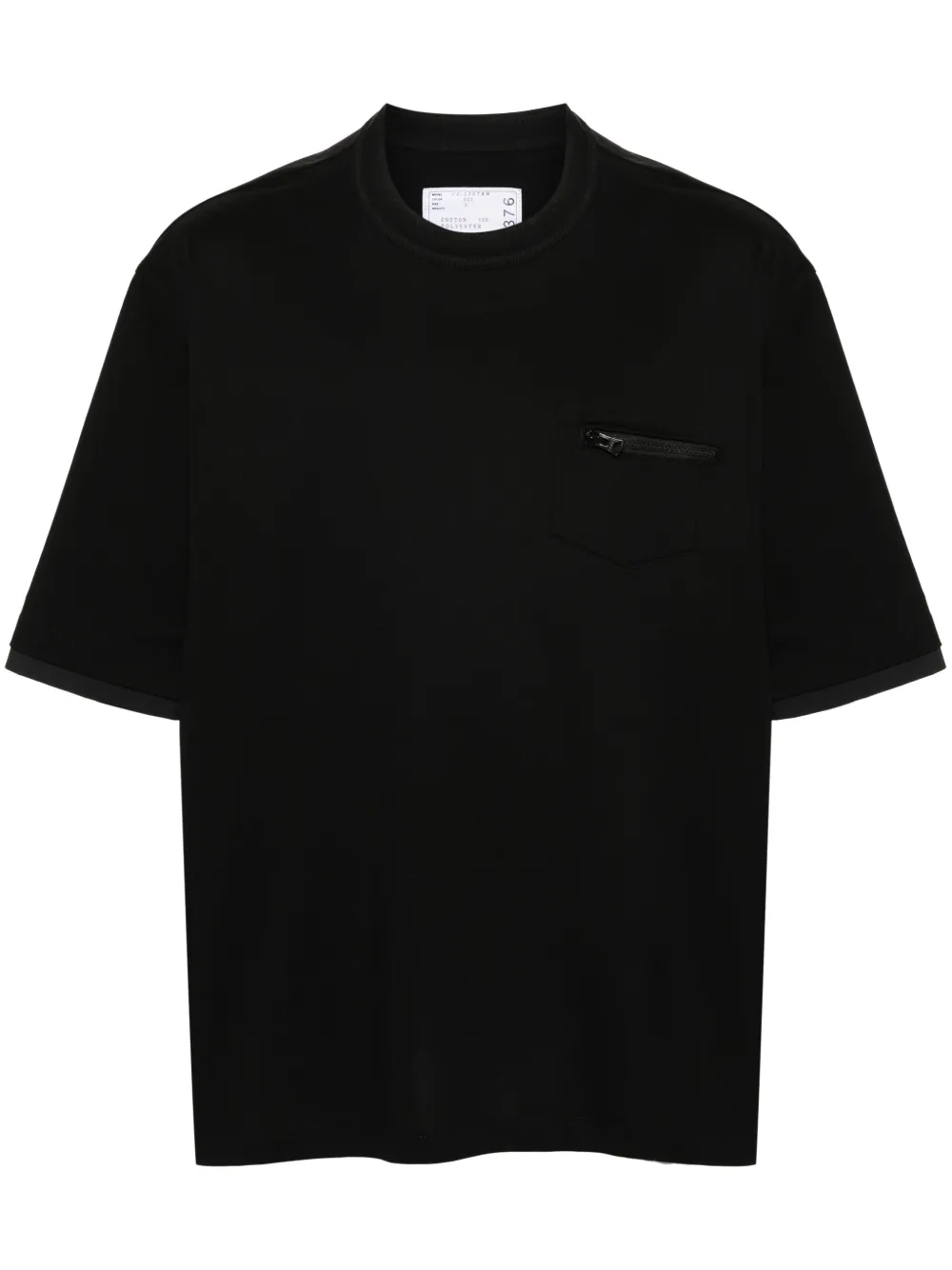 

Футболка со вставками SACAI, черный