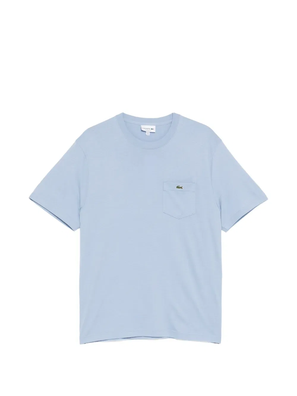 Футболка Lacoste с круглым вырезом, нагрудный карман, синий
