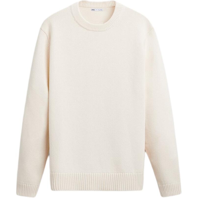 

Трикотаж мужской матовый белый Zara, белый