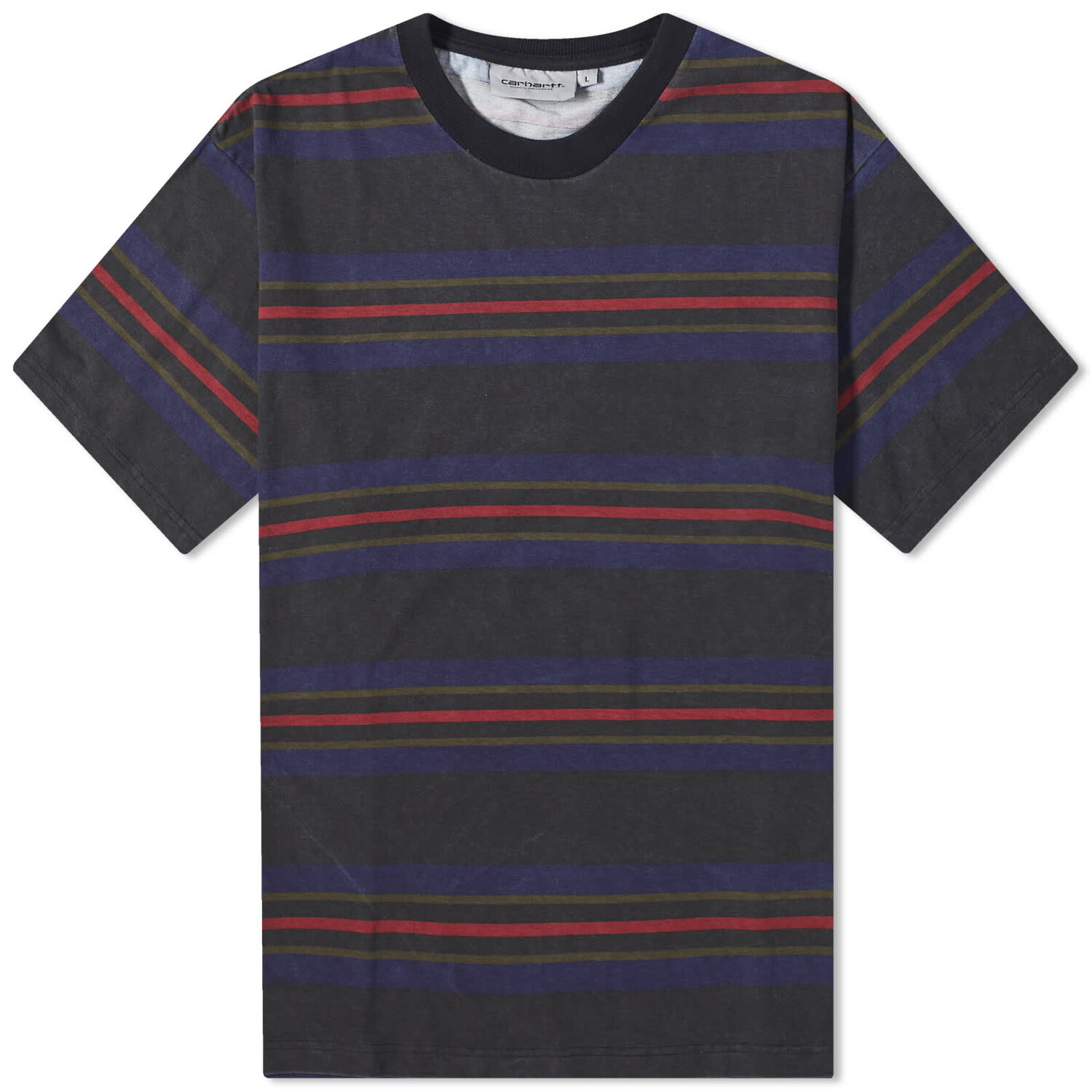 

Футболка Carhartt Wip Oregon Stripe, цвет Black Starco Stripe