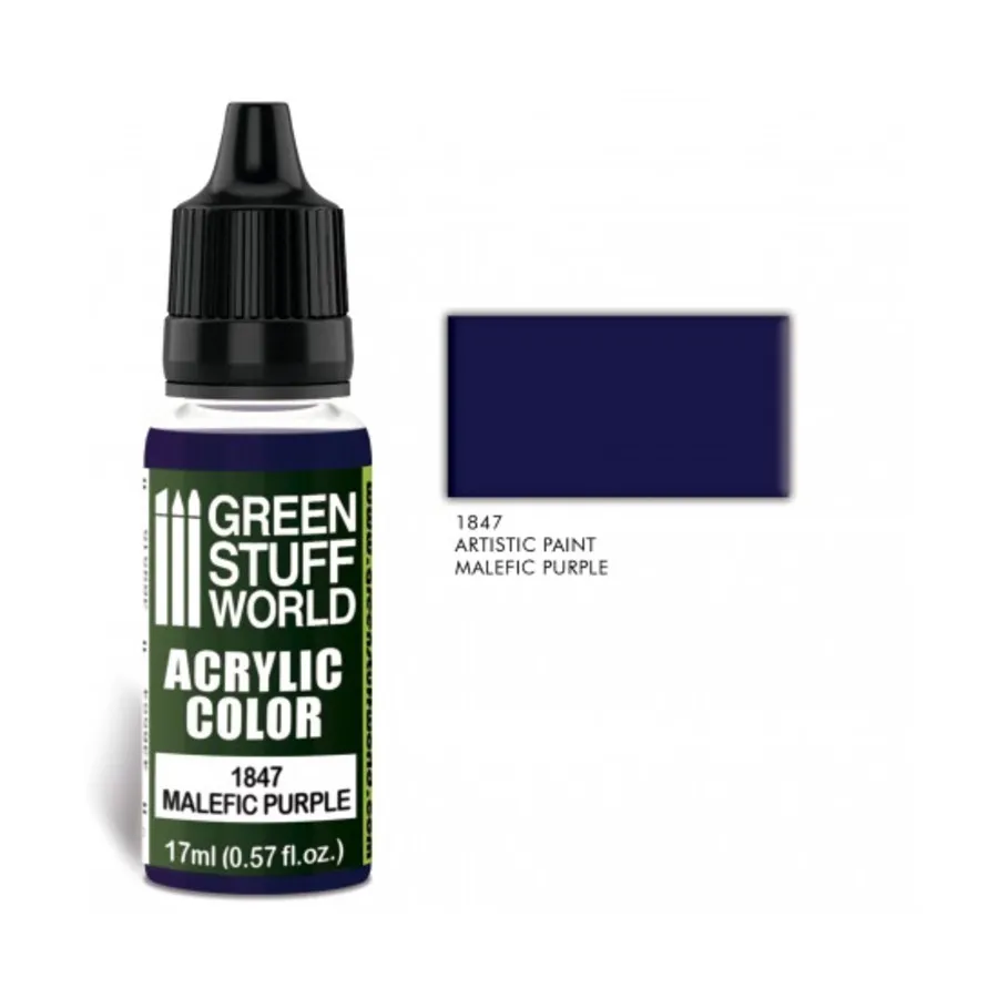 

Вредоносный фиолетовый, Paint - Acrylic Color Paint - 17ml (Green Stuff World)