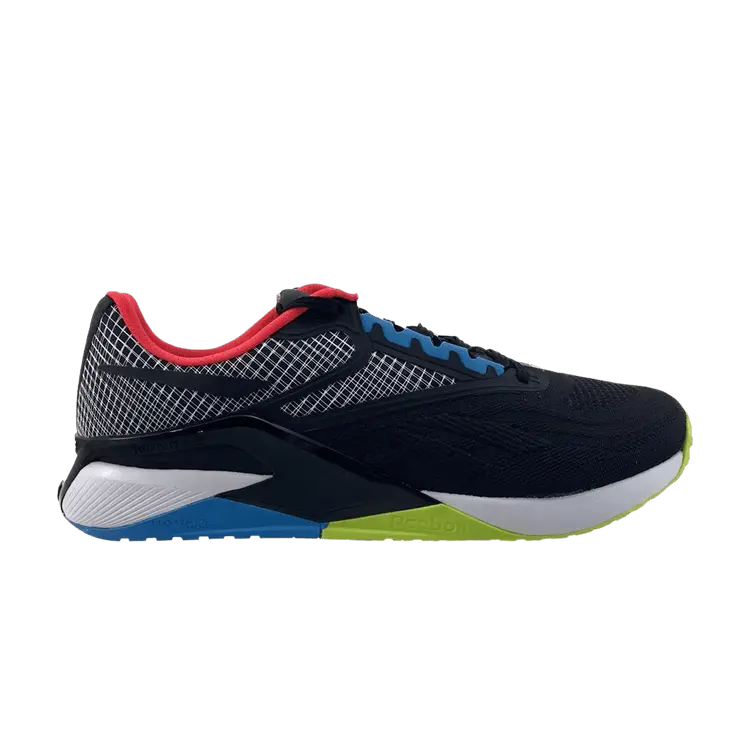 

Кроссовки Reebok Nano X2 'Black Laser Lime Blue', черный