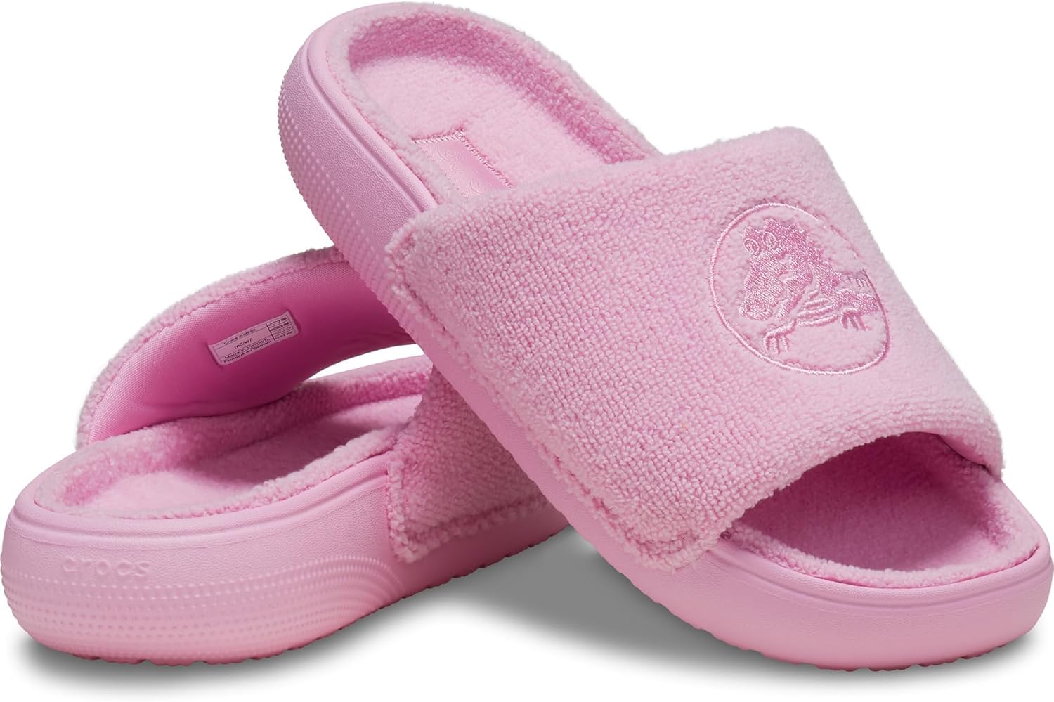 

Сабо Унисекс Взрослые Классические Тапочки с Полотняной Стелькой, Сандалии для Женщин и Мужчин Crocs, розовый