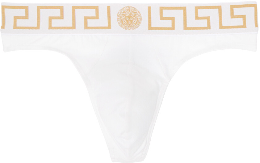 

Брифы по границе Греции Versace Underwear, белый