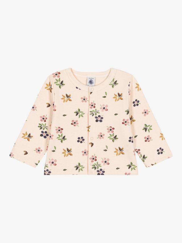 

Детский вязаный кардиган из тюбика Petit Bateau, цвет Avalanche/Multi