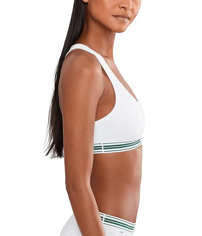 Бралетт Lacoste Cotton Bralette Contrast Band, Бордовый/Белый/Бежевый — фото 3