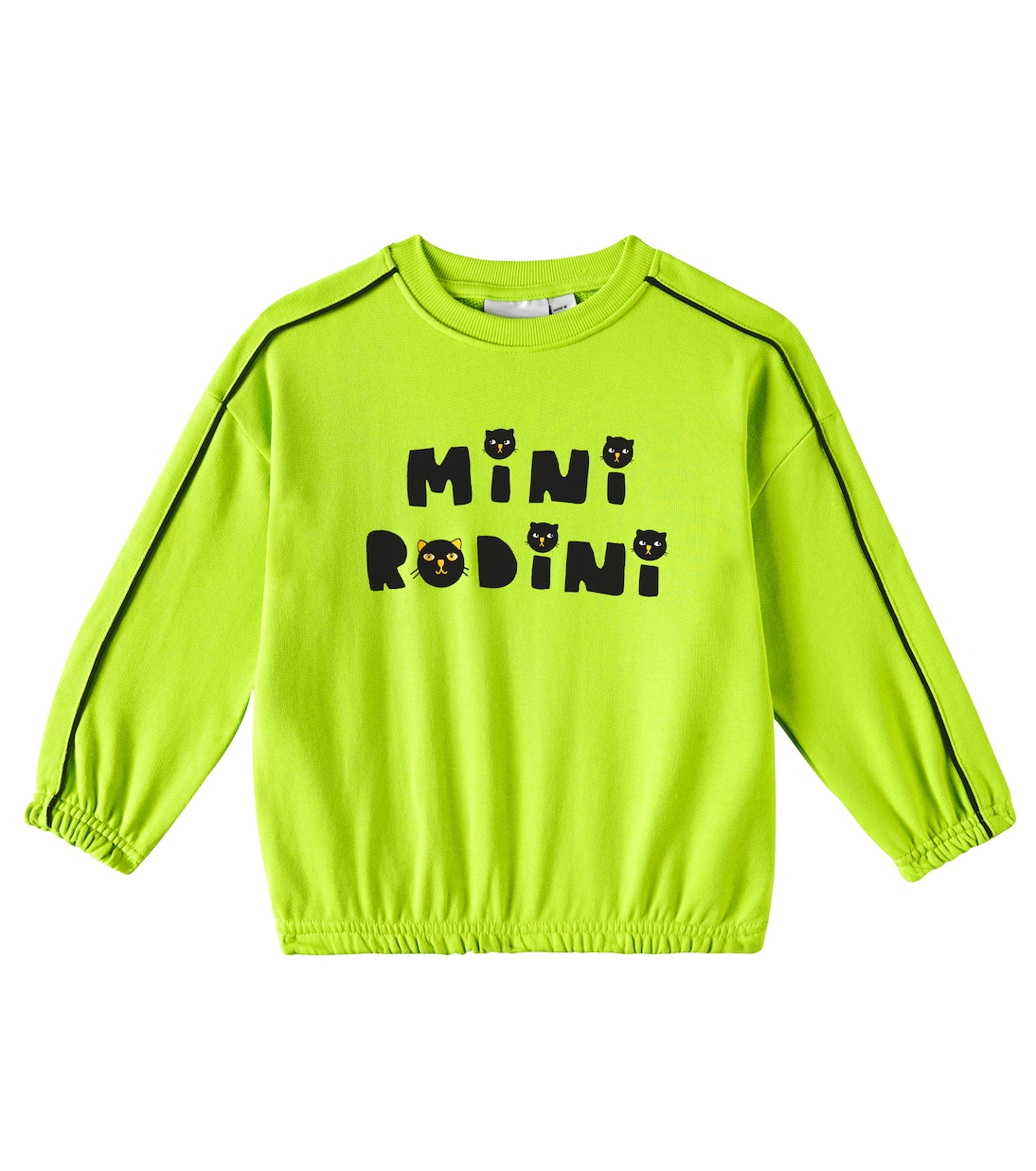 

Хлопковая толстовка с кошками Mini Rodini, зеленый