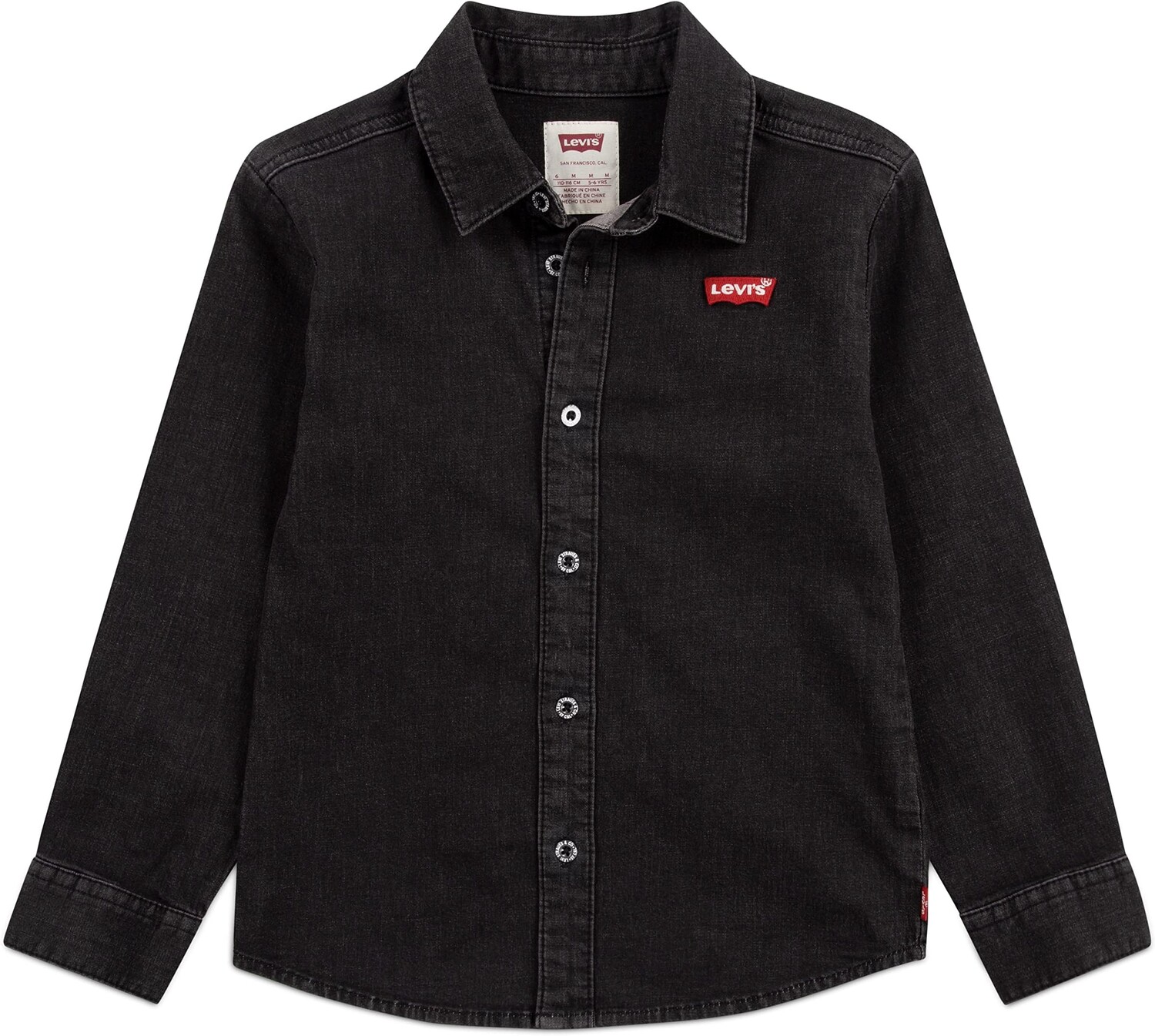 

Рубашка Levi'S Button-Up Denim Shirt, цвет Washed Black