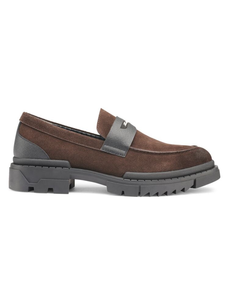 

Кожаные пенни-лоферы Karl Lagerfeld Paris, цвет Dark Brown