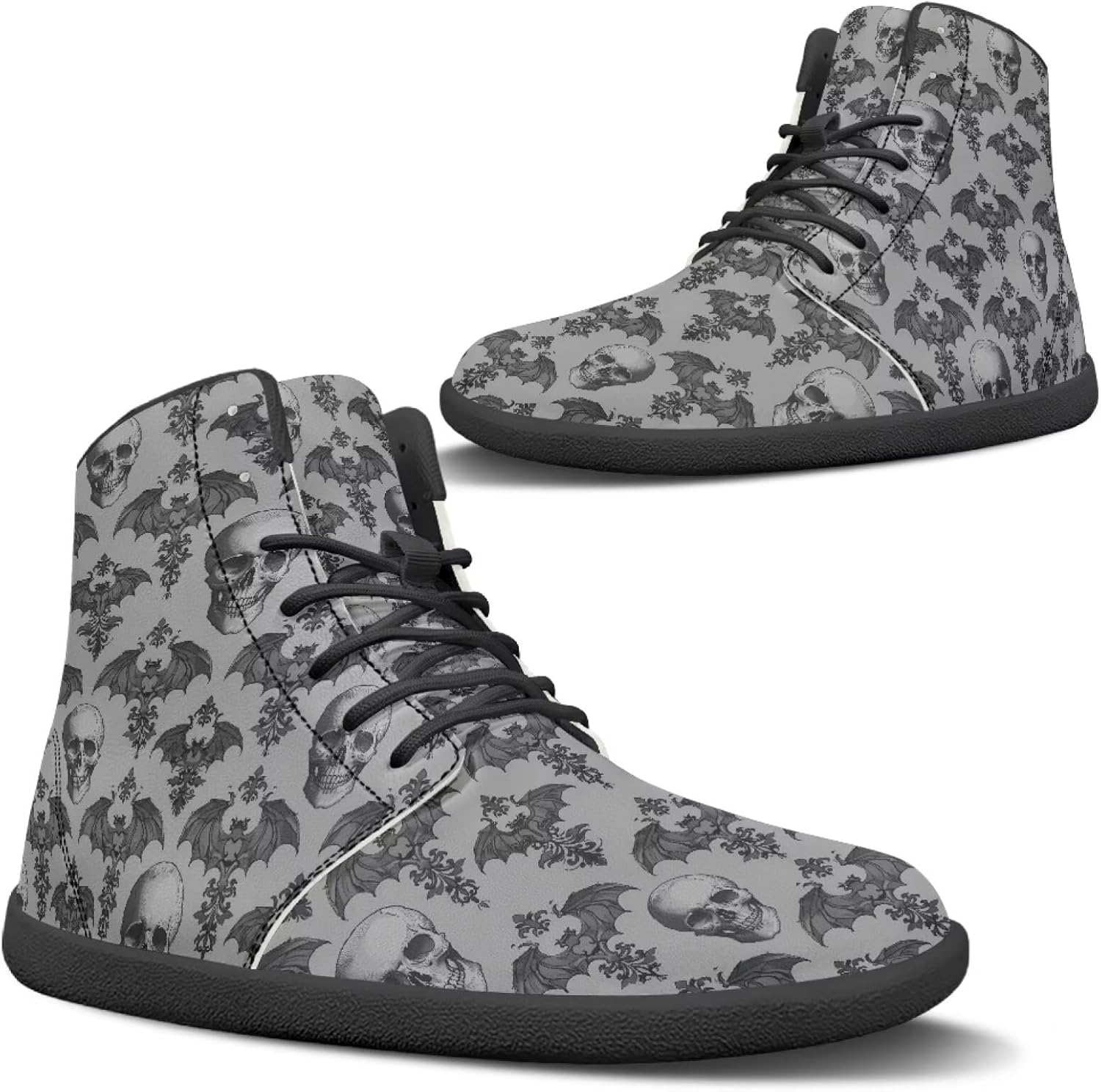 

Женская и мужская обувь Binienty: высокие кеды с широкой носовой частью, минималистичная обувь для бега, спортивные походные ботинки, водонепроницаемая обувь для активного отдыха, Bat Skull