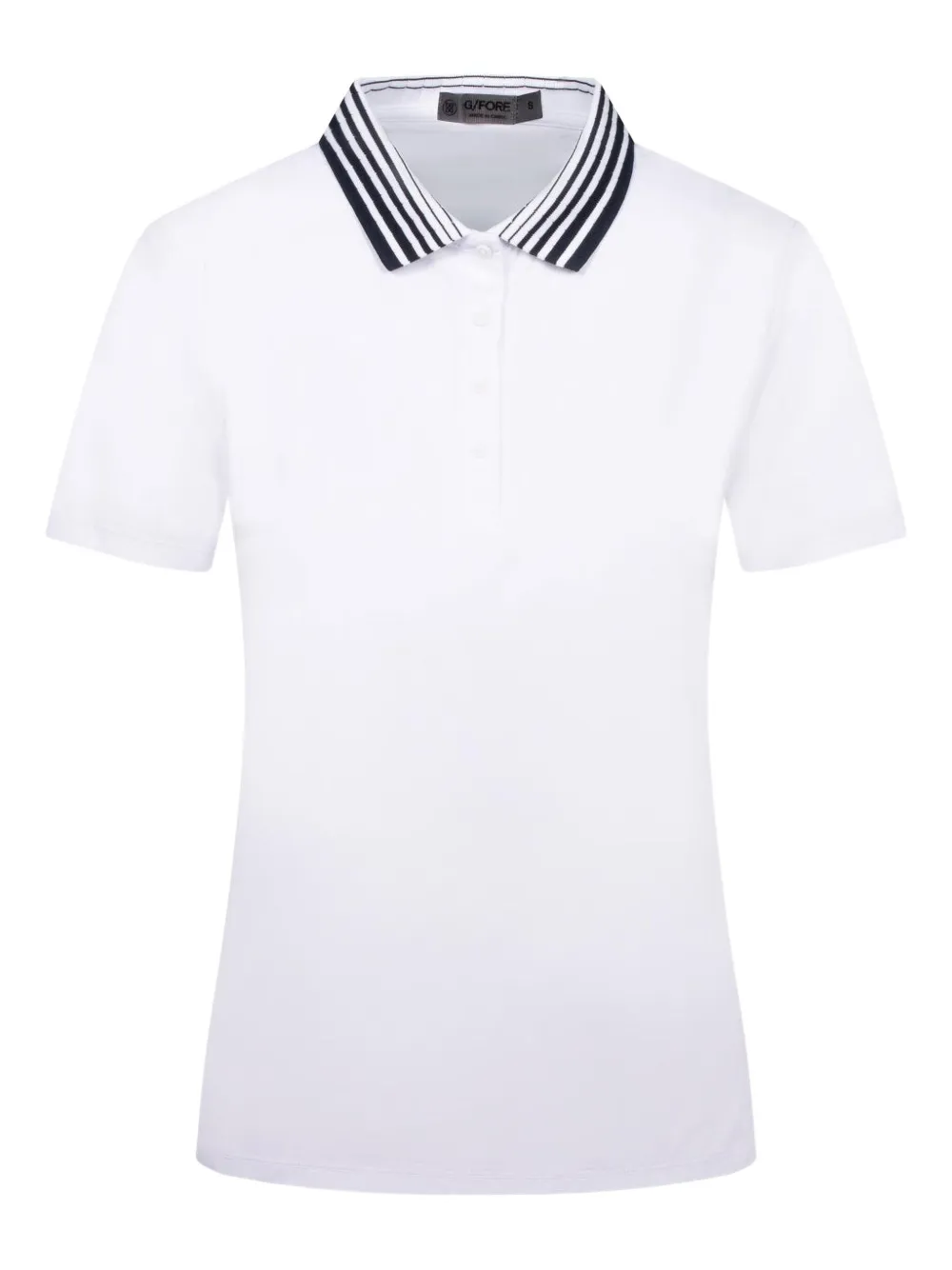 

Поло с плиссированным воротником G/FORE, белый