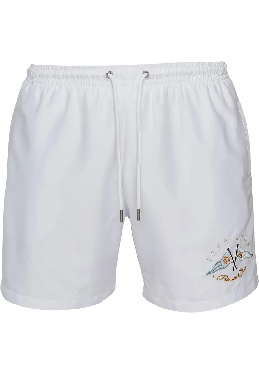 

Шорты для плавания Sean John " Sean John Men's JM232-021-02 SJ Yacht Club Swim Shorts", белый