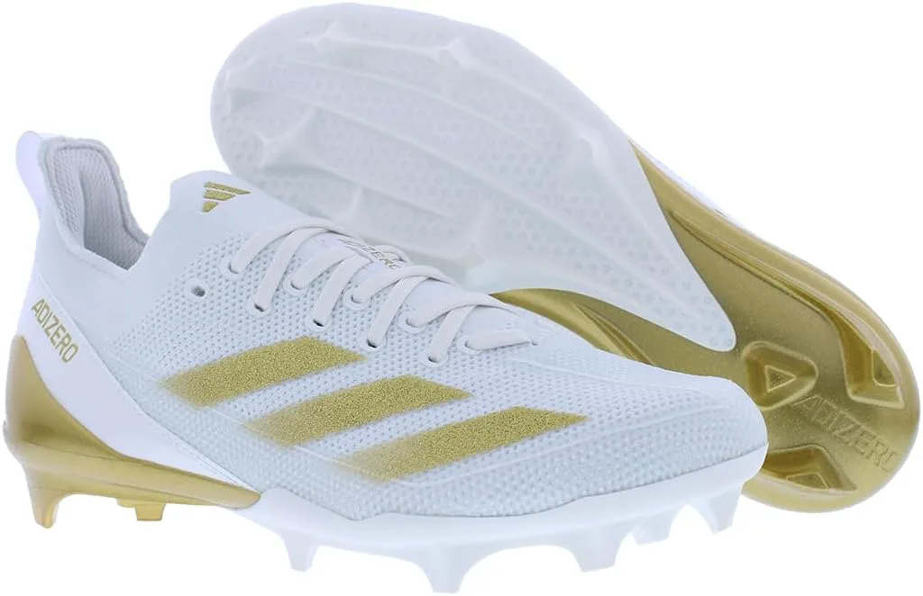 Мужские кроссовки Adidas Adizero Electric.2 для американского футбола, белый/металлик — фото 2