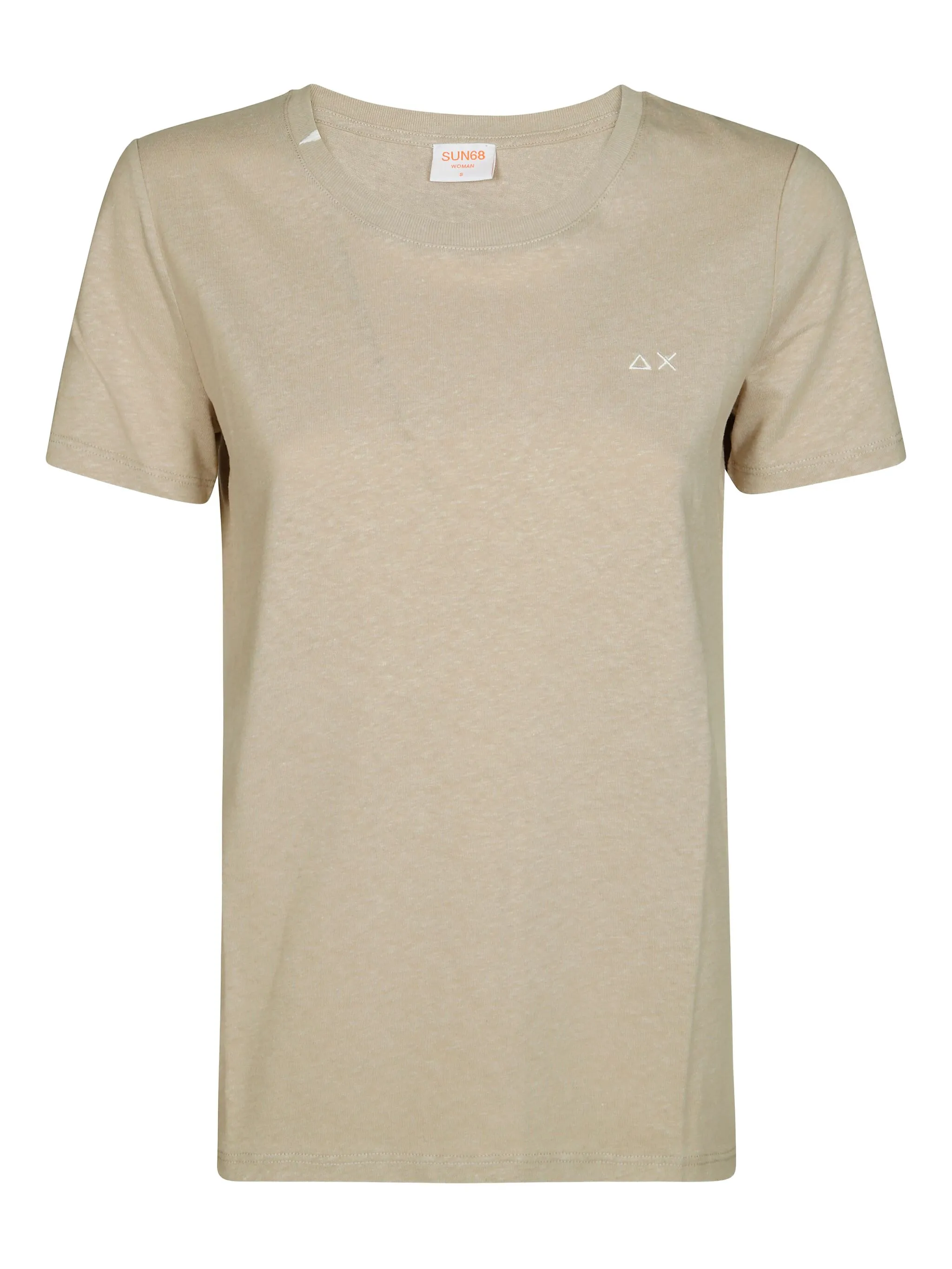 

Футболка с вышивкой Sun68, бежевый