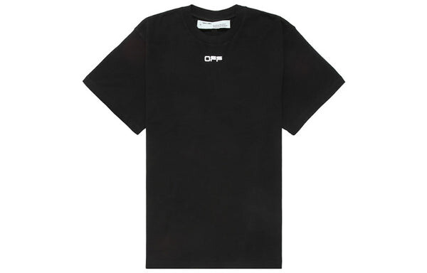 Футболка c/o virgil abloh men's black airport tape over tee Off-White, черный — фото 2