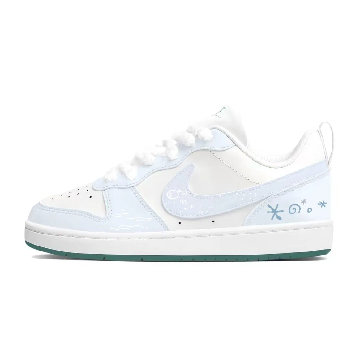 Кроссовки скейтбординг Nike Court Borough Kids Light Ice Blue