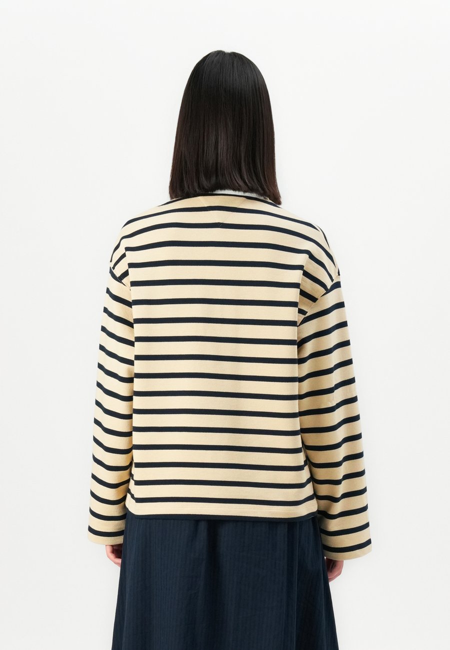 Толстовка Tommy Hilfiger BUTTON RUGBY, Country Ivory/Dark Night Navy/Blue — фото 3
