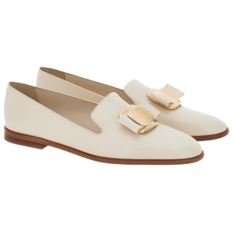 Женская повседневная обувь женская белая Ferragamo — фото 4