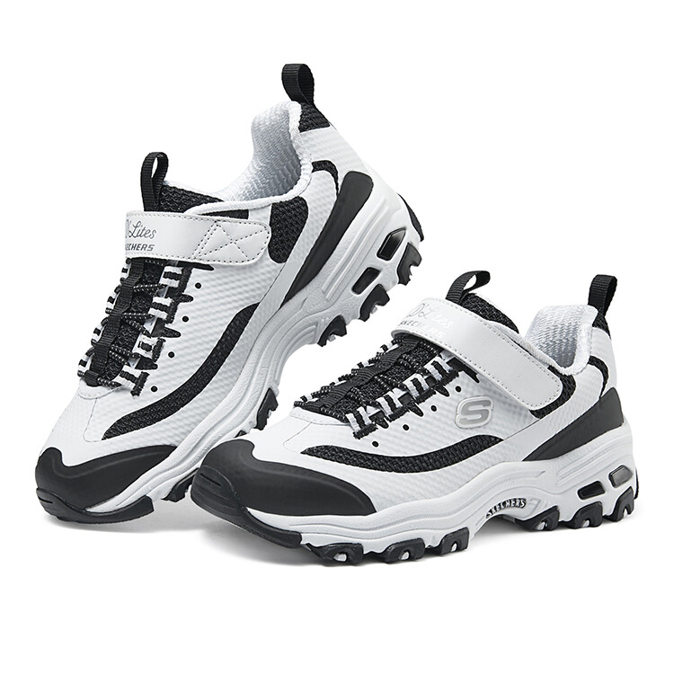 Кроссовки Skechers Kids Lifestyle Shoes Kids Low-top White/Black, белый/черный — фото 3