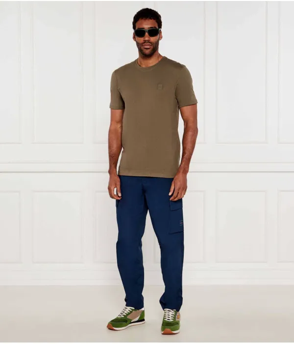 Истории о футболках Regular fit Boss Orange, зеленый — фото 2