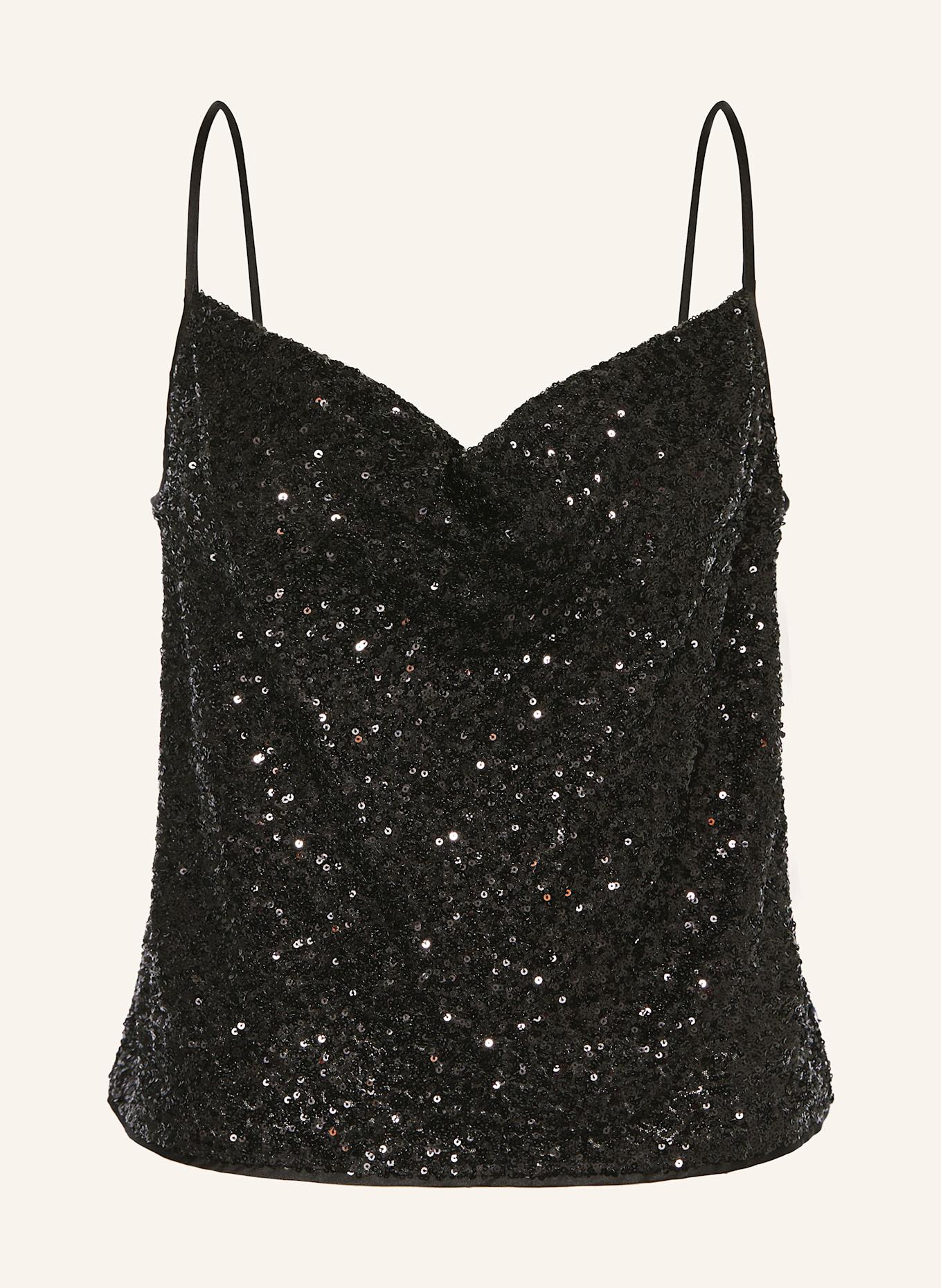 

Топ Berlin sequin с пайетками Diane Von Furstenberg, черный