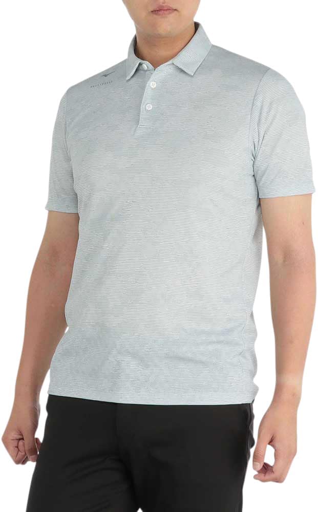 

Рубашка Mizuno Nexlite, мужская поло с коротким рукавом, чрезвычайно легкая, охлаждающая, влагоотводящая, быстросохнущая, эластичная и обеспечивающая свободу движений, E2MAB004, светло-серый