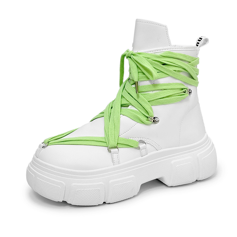 

SLNU 3 Короткие мартинсы мужские бело-зеленые, цвет White Green