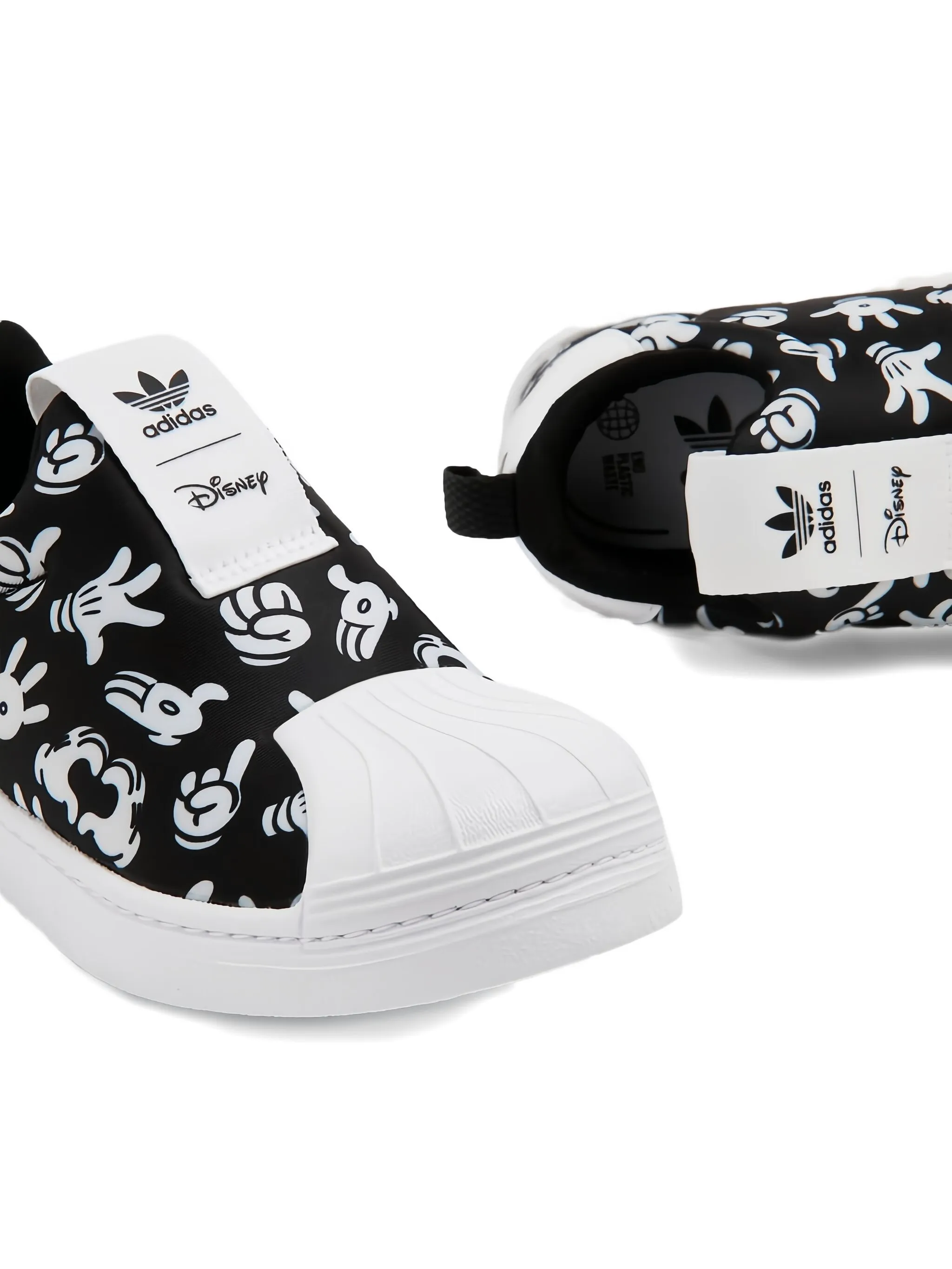Кроссовки Superstar 360 Mickeys Hands из коллаборации с Disney Adidas Kids, черный — фото 2