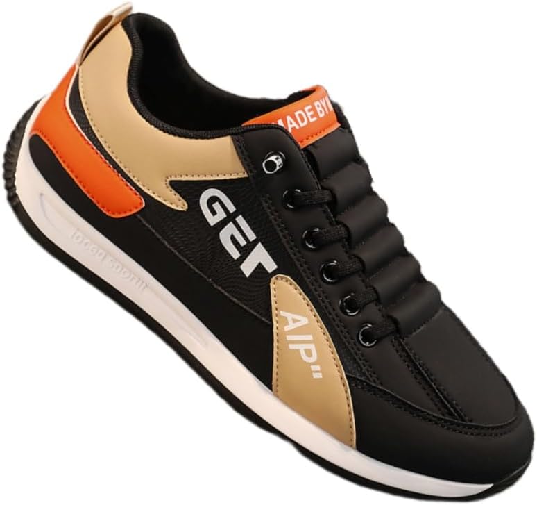 

Кроссовки для бега на все сезоны - мужские легкие спортивные обувь. Модные и универсальные. Подходят для активного отдыха на улице, повседневного ношения и тренировок в спортзале Fmshi, черный