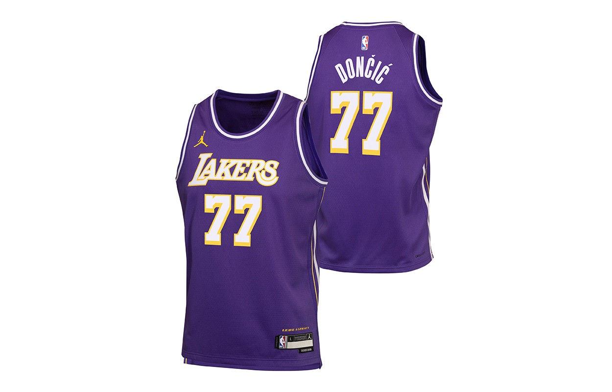 X Баскетбольная майка НБА для подростков Nike, lakers away — фото 4