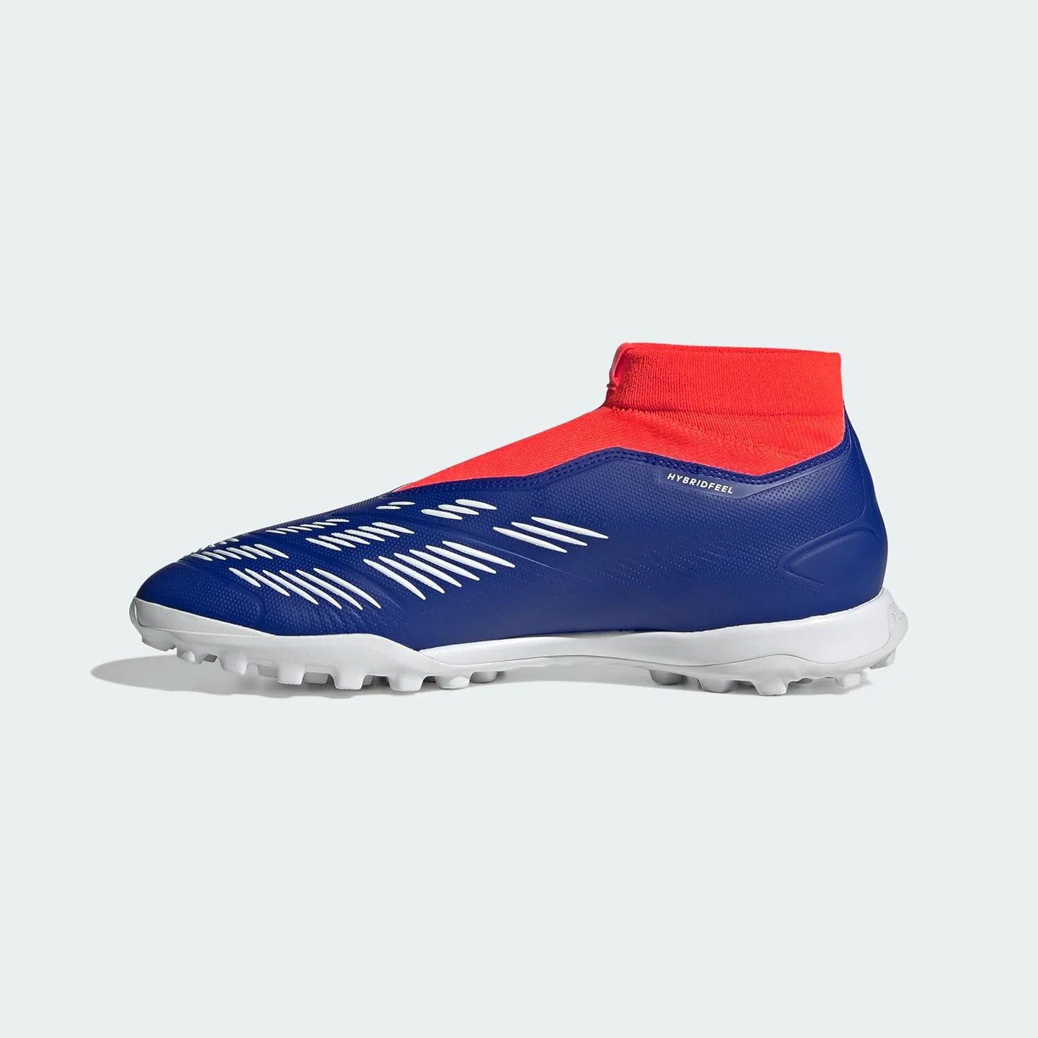 Футбольные бутсы Adidas League без шнурков для искусственного поля, синий/белый/красный — фото 4