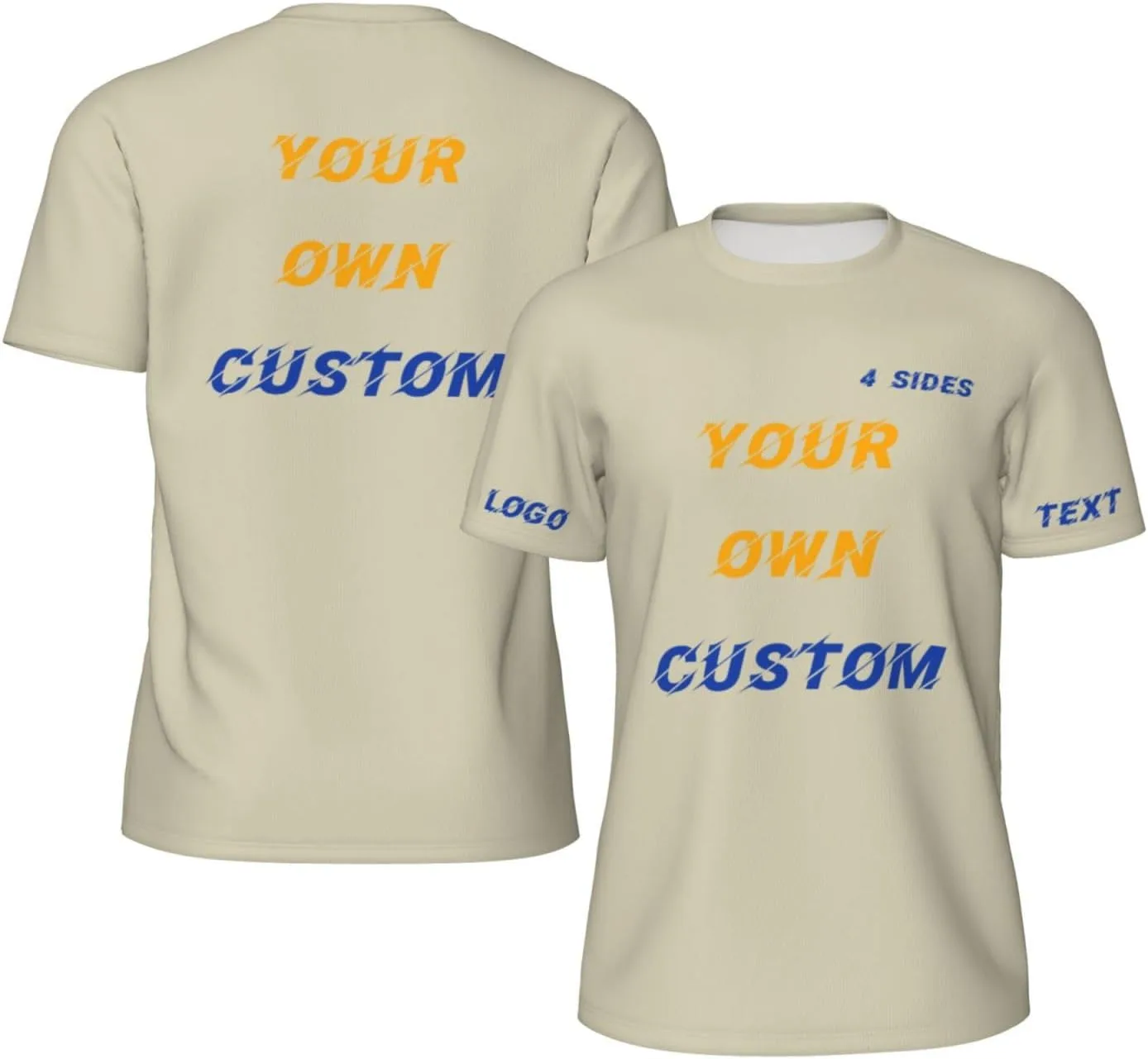 

Футболка Custom с принтом на 4 сторонах