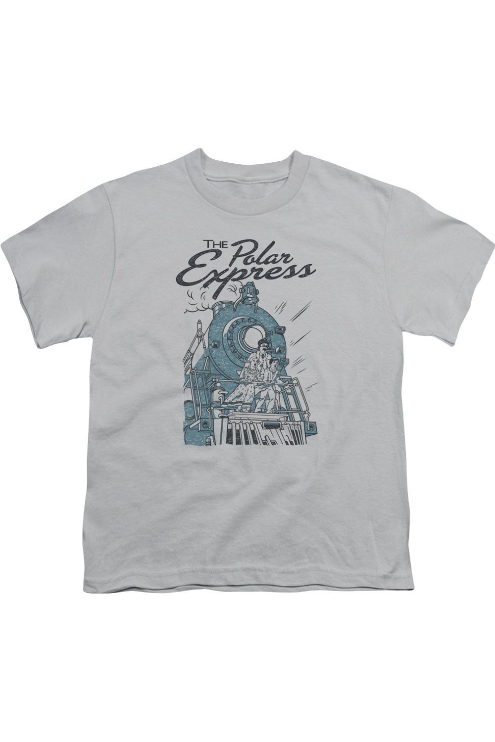 

Футболка Polar Express Rail Riders с коротким рукавом для детей Gildan, серебряный