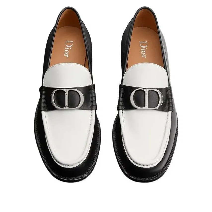 Лоферы DIOR Granville 'Черно-белые' 3LO184ACT-H960 — фото 2