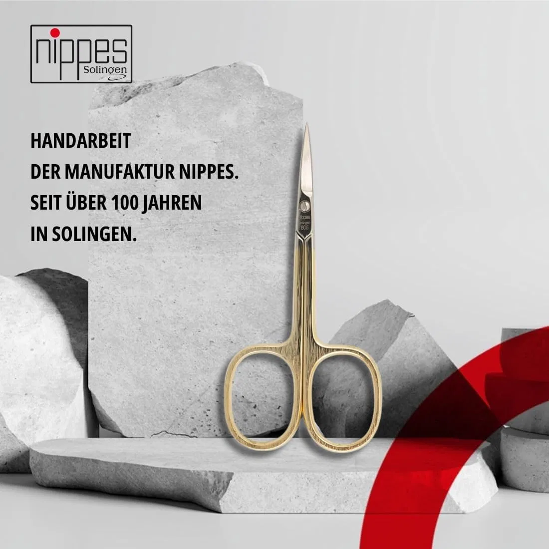 Ножницы для кутикулы Nippes Solingen позолоченные Nippes Solingen — фото 4