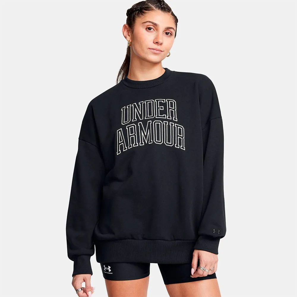 

Толстовка Under Armour Icon Heavyweight Terry Oversized, черный