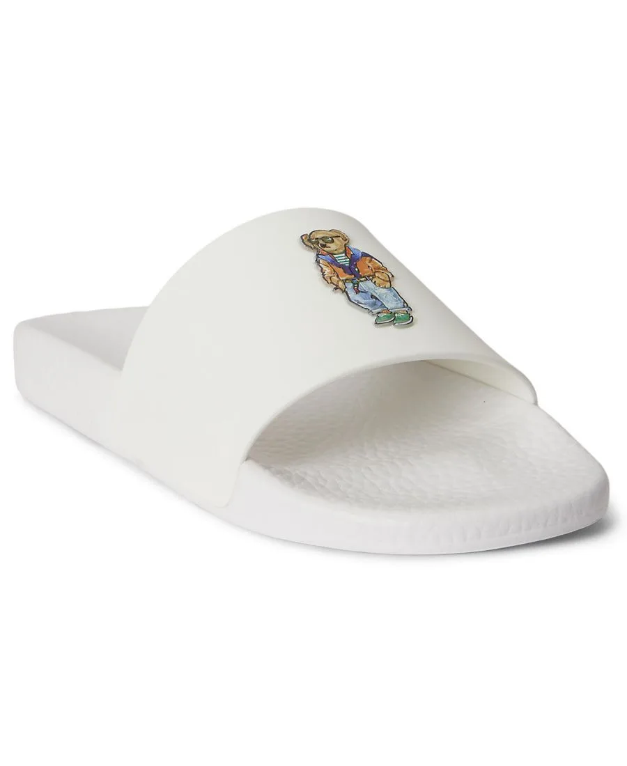 Мужские шлепанцы с открытым носком Polo Ralph Lauren, белый beach shop bear