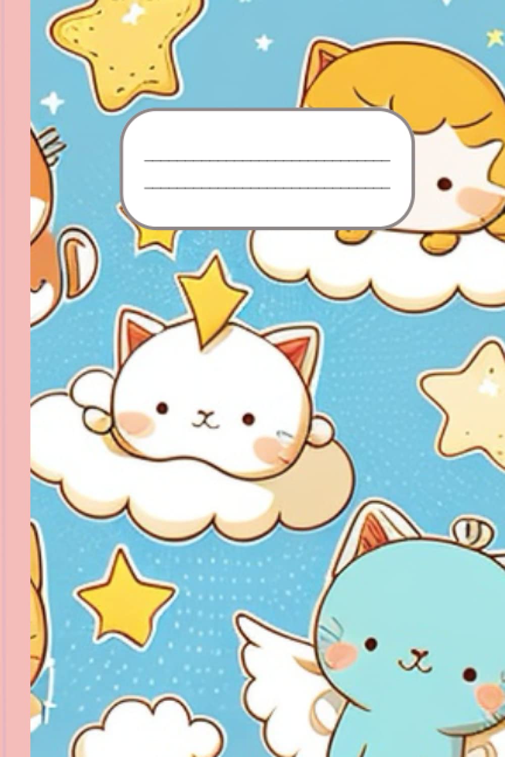 

Kawaii Cuaderno Angeles Gatos: Gatos en el Cielo con estrellas, arcoris, regalos únicos: Cuaderno Kawaii de Gatos Angelitos: 108 Páginas Rayadas para tus Ideas más Purrrfectas (Spanish Edition) (Independently published)