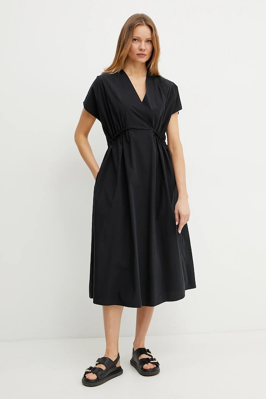 

Хлопковое платье Weekend Max Mara, черный