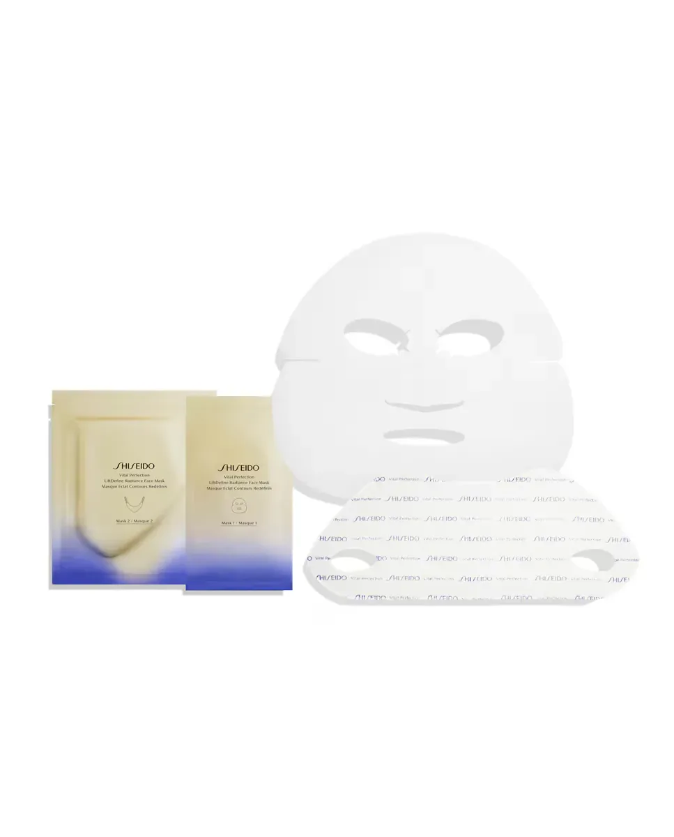 Подтягивающая маска Vital Perfection Liftdefine Radiance для лица, 6 комплектов Shiseido