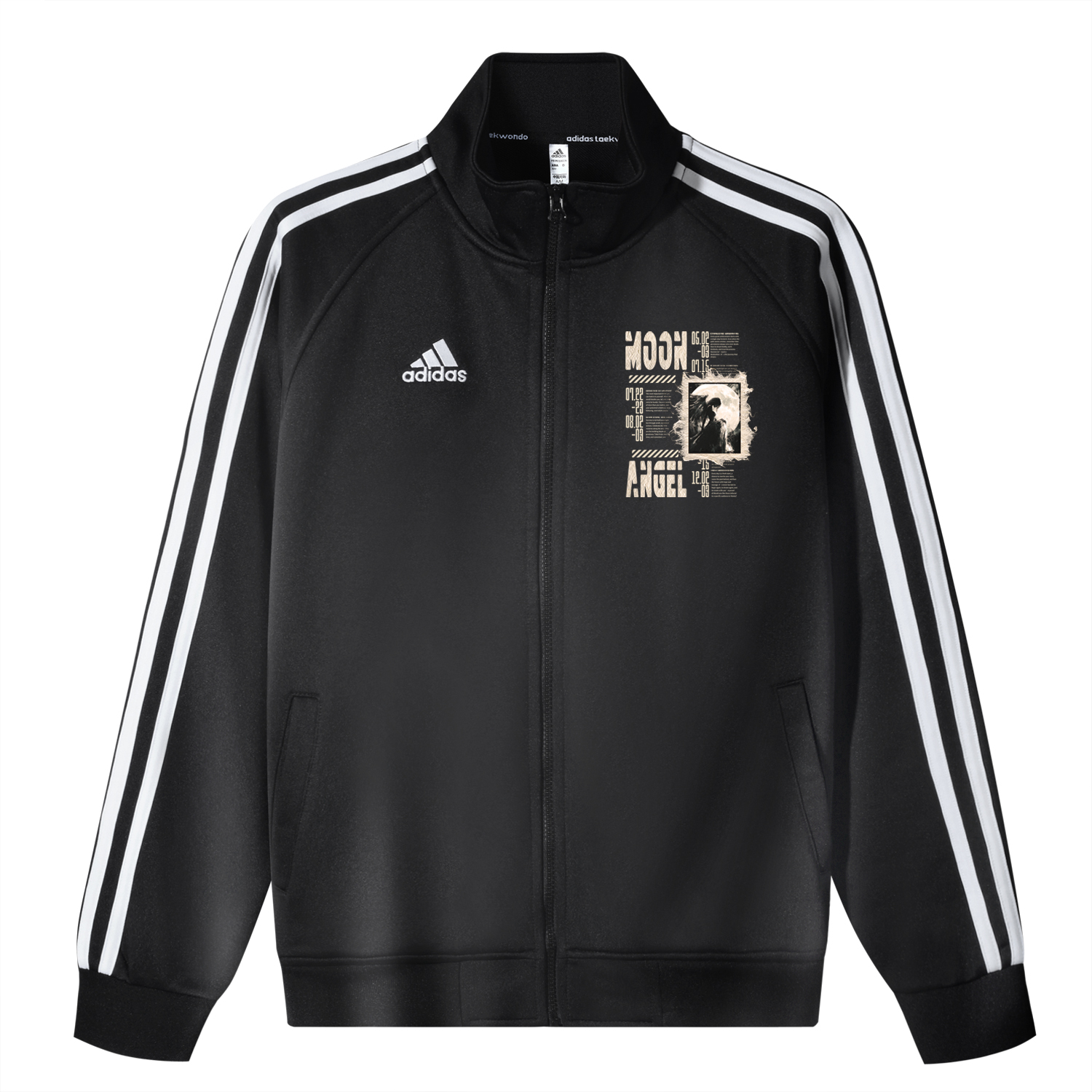 

Adidas Унисекс куртка 3-Stripes черная, Black