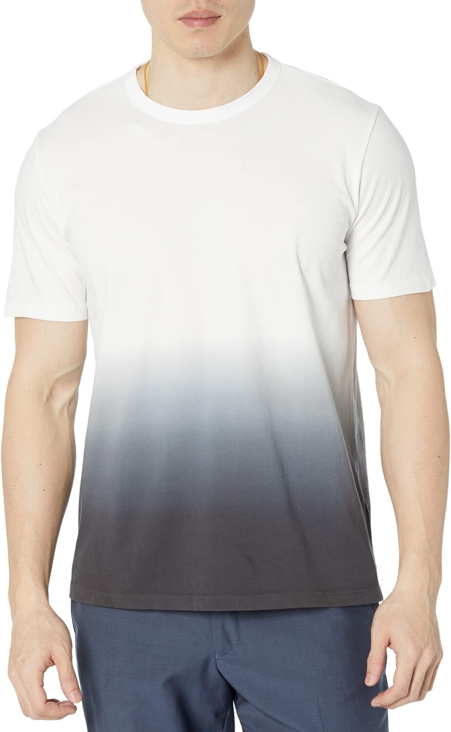 

Футболка Theory Essential Tee Dip-Dye Cotton, цвет White/Pestle