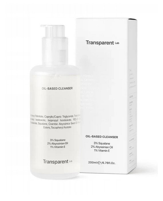 

Transparent Lab, Очищающее средство на масляной основе, масло для снятия макияжа, 200 мл