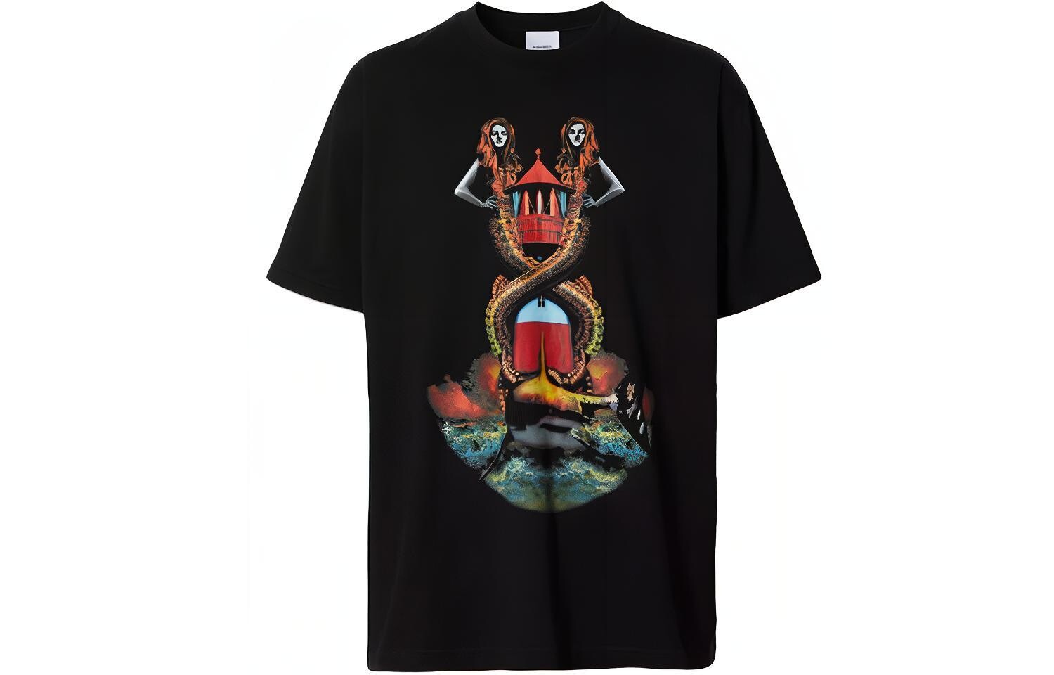 

Мужская футболка Burberry, цвет Black