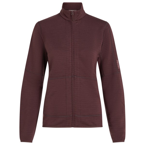 

Женская куртка из мериносовой шерсти 400 Realfleece с застежкой-молнией L/S - merino jacket Icebreaker, Java