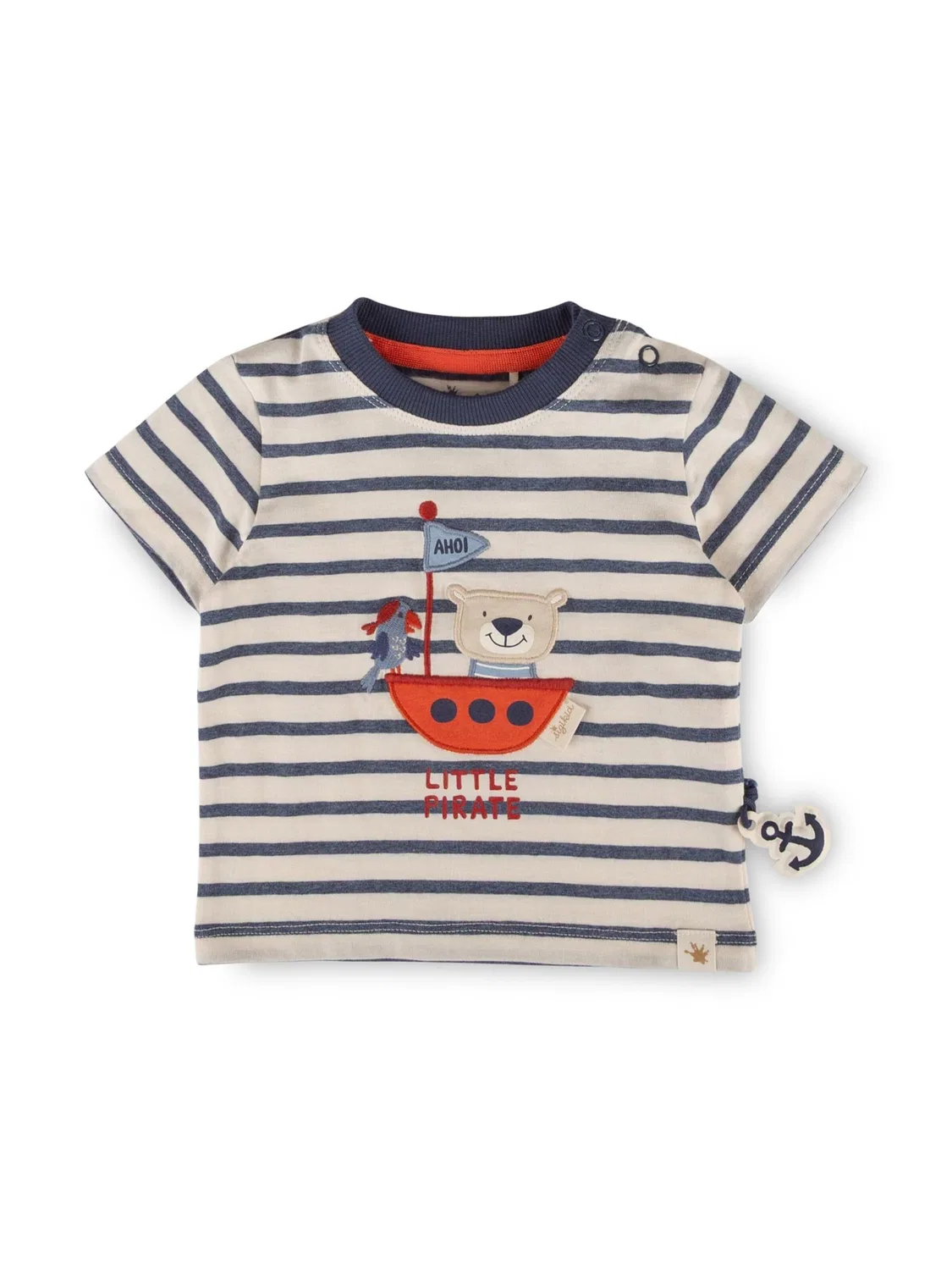 Футболка Sigikid Ahoi Little Pirate синего цвета