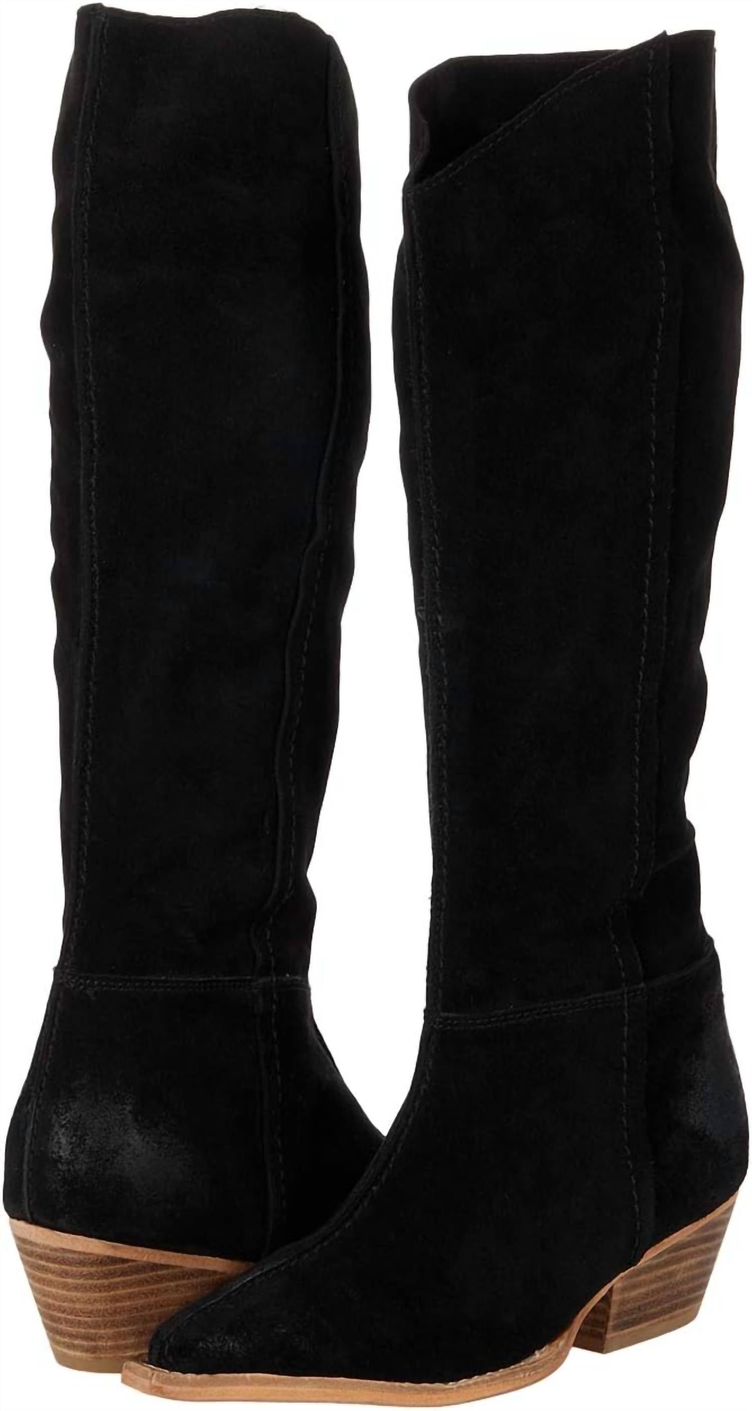 Женские ботинки Sway Low Slouch Western черного цвета Free People