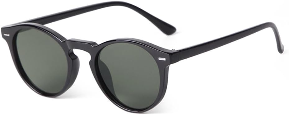 

Круглые солнцезащитные очки с градиентными синими линзами для женщин и мужчин в стиле ретро с заклепками и черепаховой оправой, защита от ультрафиолета UV400 VFDHN, C7