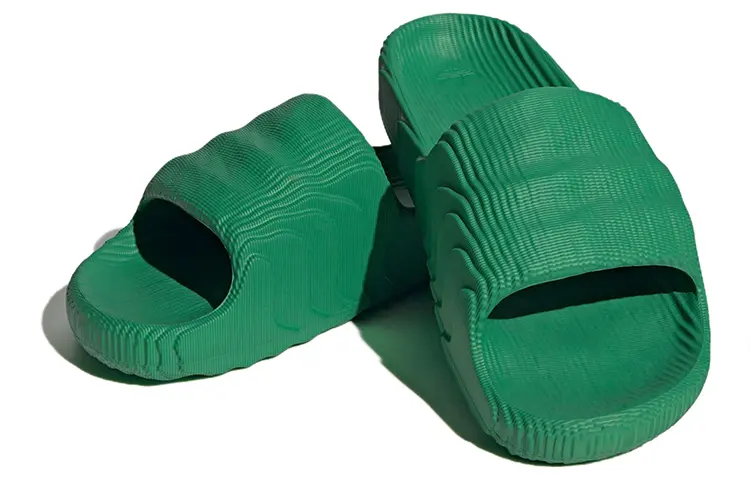 Шлепанцы и сланцы Adilette 22 Adidas Originals Slides 'Green White' — фото 3